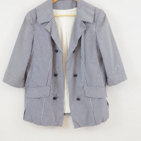 3 for $10 SALE Vintage 1970s Checked Jacket Blazer - Picture 1 of 4
